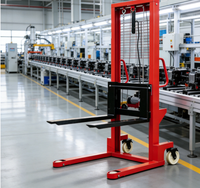 Gerbeur semi-électrique compact léger 1000 kg, levée maximale 3000 mm, faible consommation, haute efficacité, pour entrepôt à allées étroites