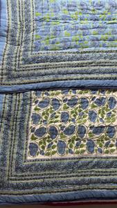 New Hot Latest Kantha Design Cotton BlockPrint <b>Quilted</b> Luxury Oversized <b>Throw</b> Blanket SoftBed Coverlet CottonFabric Dressmaking - Product Image 2