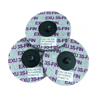 Disque abrasif EXL 3S FIN 3X1/4 cylindrique non-tissé, portable, unitaire, de dureté moyenne, sans trou, pour le mélange, personnalisable OEM