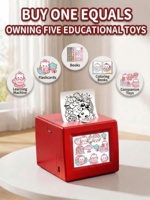 Printer AI Mini Baru untuk Anak-anak, Layar 2,8 inci, Nirkabel, Portabel, Printer Foto Instan AI untuk Mainan Edukasi Anak