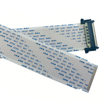 FPC FFC Weiches Flachbandkabel LVDS4K Hochauflösendes LCD-TV-Bildschirm Luft- und Raumfahrt Verzinntes Kupfer Flach 41P Einseitig Abgeschirmt