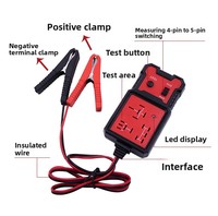 Tester per Relè Automobilistici 12V, Apparecchio Diagnostico per Rilevamento Relè a Quattro e Cinque Poli