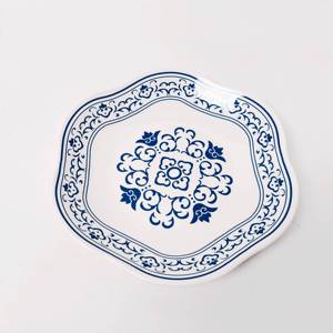 Platos de cena de melamina impresos con logotipo personalizado de fábrica, platos de melamina redondos irregulares para restaurante, juego de 10 pulgadas - Product Image 4