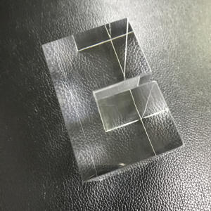 Lucite Slotted Pequeno Bloco De Titular Do Cartão Do Suporte Do Sinal De Mesa De Casamento Base De Sinal Acrílico Claro - Product Image 3