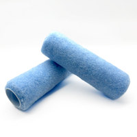 Cadre de rouleau à peinture bleu à dégagement rapide, qualité DIY, personnalisable OEM, manchon en polyester de 9 pouces, poils de 15 mm, noyau de 44 mm, garantie 3 ans