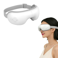 Nouveau Masseur Oculaire Pliable 2026 à Pression d'Air avec Compresse Chaude, Masque de Sommeil pour les Yeux avec Musique, Idéal pour les Cadeaux