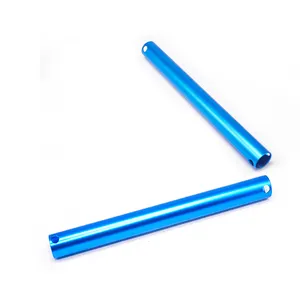 Tubo de Metal personalizado de acero inoxidable, tubo de Metal azul galvanizado