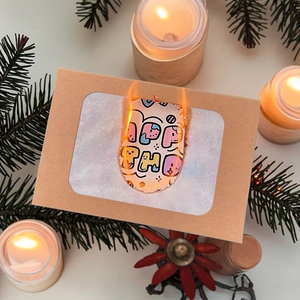 Personalized Greeting Gift Card Unique and Exclusive Accessory with Customizable Burning Design