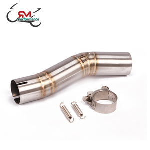 Tubo de Escape para Motocicleta GSXR 600 750 GSXR700 GSXR750, Tubo de Enlace Medio Deslizante para Suzuki <span class=keywords><strong>GSX</strong></span> <span class=keywords><strong>R600</strong></span> R700 R750 K7 <span class=keywords><strong>K8</strong></span> - Product Image 1