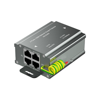 Parafoudre Réseau 4 Ports 100 Mbps en Métal pour la Protection des Commutateurs, des Réseaux CCTV et des Ordinateurs