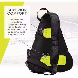 Bolsa de raqueta de pickleball de muestra gratuita, bolsa deportiva tipo bandolera para raquetas de tenis, bolsa personalizada para raquetas de pickleball y tenis para hombres y mujeres - Product Image 3