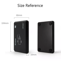 Lecteur RFID longue portée 125 kHz, capteur NFC, lecteur USB, lecteur de carte intelligente 13,56 MHz, ABS ISO 14443A pour