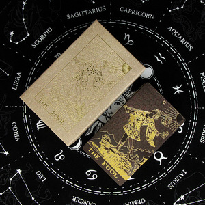 Impresión en caliente de Tarot, cubierta de papel de aluminio dorado, con guía, impermeable, PVC, para juego de Borad, novedad de 2022 - Product Image 2