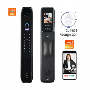 Tự Động Sinh Trắc Học Vân Tay 3D Nhận Dạng Khuôn Mặt Kỹ Thuật Số Thông Minh Khóa Cửa Wifi Máy Ảnh Cho Gỗ Nhôm Mới Tuya Sản Phẩm Đám Mây - Product Image 1