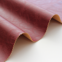 Cuir synthétique PU à grain naturel lisse, finition cirée au toucher sec, pour sacs et ameublement