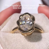 IGI-Zertifizierter CVD HPHT 14k 18k Massivgold Labor-Gezüchteter Diamant-Verlobungsring für Damen 2ct 3ct VVS Schmuck nach Maß