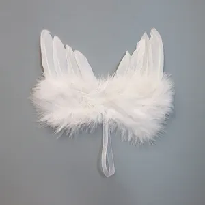 Costume Angel Wing Full Goose Turkey Ostrich Feather White Small Wings