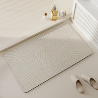 Alfombra Absorbente para Piso, Antideslizante, Duradera, de Secado Rápido, para Baño, Ducha