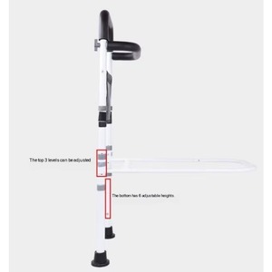Motion Light Adjustable Height Width Support Led Foldable Guard Bed Railing for Elderly Adults Seniors Surgery Patients Safety - Product Image 5