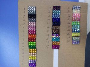 Correas de Cuello con Cristales de Imitación Brillantes Multicolores, Azul Arcoíris, Rosa, Negro, en Paquetes al por Mayor - Product Image 5