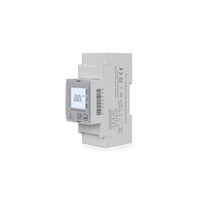 Medidor de Energía Monofásico Multitarifa MID 100A con Modbus para Riel DIN, Medidor de Energía Eléctrica kWh, Clase 0.5s de Precisión