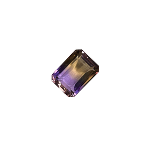Emerald Cut 8x10mm 100% Natural Amethyst <b>Stone</b> with Color Play 2.7 Carat 8x10 Hole Diameter Waxing/Oiling Treated - Product Image 1