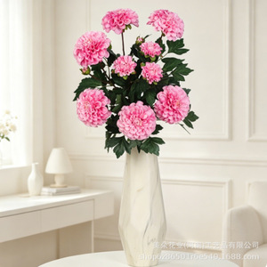 ดอกดาเลียประดิษฐ์สีส้มจาก Meiduo Flower Industry ดอกสามดอก ช่อดอกเดียว ก้านเดี่ยว ตกแต่งบ้าน ตกแต่งงานแต่งงาน - Product Image 4