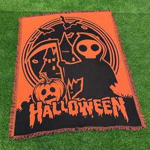 Dropshipping chấp nhận mô hình tùy chỉnh bông và Polyester pha trộn dệt tấm thảm chăn tùy chỉnh - Product Image 6