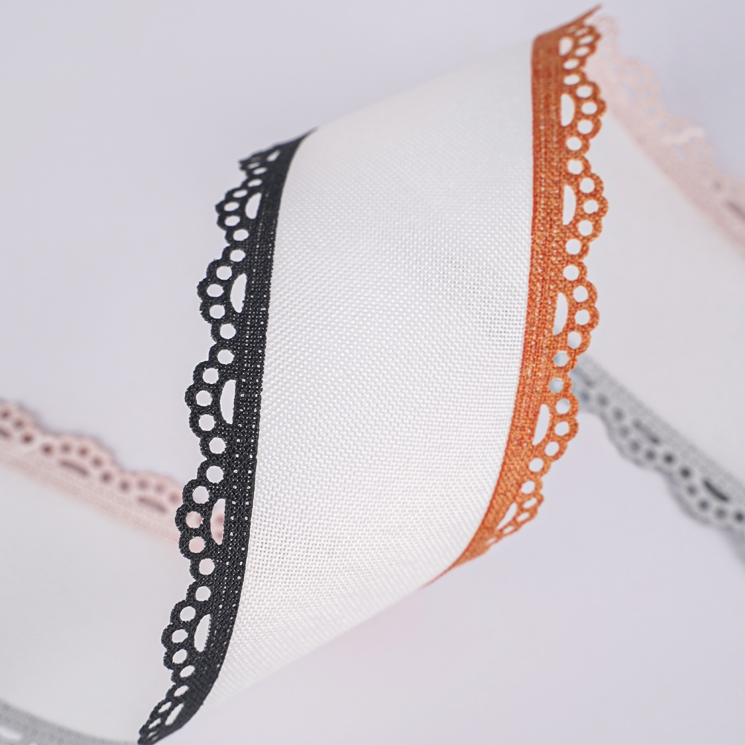 Handmade Boutique Baby Hair Accessories Hair Bow Classic Solid Scalloped Lace Wreath Holiday Decoration Grosgrain Gift Ribbon