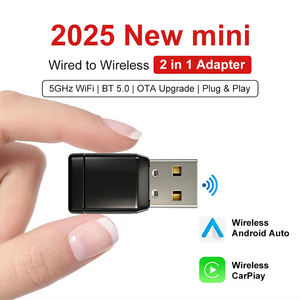Adaptador Inalámbrico CarPlay y Android Auto, Dongle Inalámbrico, USB C Portátil, Bluetooth para Autos - Product Image 1