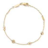 Minimalis Mini Kedatangan Baru Terlaris Desainer Mini Pasta Charms Gelang untuk Wanita
