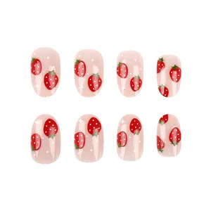 <span class=keywords><strong>Uñas</strong></span> <span class=keywords><strong>Postizas</strong></span> Ovaladas Rosa Dulce, <span class=keywords><strong>Uñas</strong></span> Acrílicas Brillantes para Mujeres y Niñas, Puntas <span class=keywords><strong>de</strong></span> <span class=keywords><strong>Uñas</strong></span> Completas para Fiestas, Bodas, Manicura DIY, 24 Piezas - Product Image 1