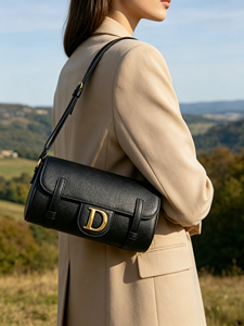 Borsa a Tracolla in Vera Pelle Stile Retrò 2026, Colore Unico, Cinturino in Pelle Bovina, Borsa di Lusso Impermeabile da <span class=keywords><strong>Donna</strong></span> - Product Image 5
