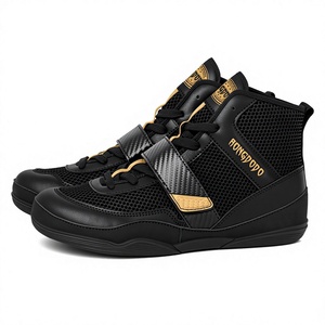 Scarpe da Boxe Personalizzate con Logo, Modello High-Top, Morbide, Flessibili, Traspiranti e Ammortizzanti per Distributori e Acquisti all'Ingrosso - Product Image 4