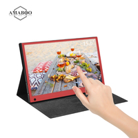 Amaboo Pantalla táctil 15,6 "Tipo C Usb Resolución Full HD Batería Monitor Lcd portátil con soporte