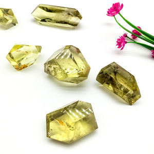 Piedras preciosas de cristal citrino arcoíris de alta calidad al por mayor, artesanía citrino pulido, piedra curativa, forma libre, cae a la venta - Product Image 2