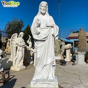 YOUFINE - Escultura Religiosa <span class=keywords><strong>de</strong></span> Cristo, Estatua del Sagrado <span class=keywords><strong>Corazón</strong></span> <span class=keywords><strong>de</strong></span> Jesús, Tallada a Mano, <span class=keywords><strong>de</strong></span> Tamaño Real, para Decoración <span class=keywords><strong>de</strong></span> Iglesias, <span class=keywords><strong>de</strong></span> Mármol Católico - Product Image 3