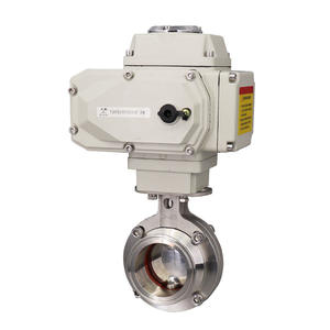 Válvula de Mariposa Sanitaria Eléctrica de Acero Inoxidable 304, Tipo Abrazadera Manual con Rosca Interna, Grado Alimenticio - Product Image 5