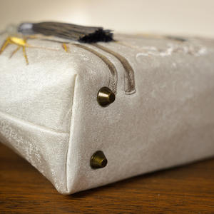 תיק פוליאסטר רקום של Biyi Shuangfei שני צ'ונגסאם עתיקים למסיבת אירועים תיק מרובע קטן ספרות אמנות לאומי סִגְנוֹן - Product Image 4