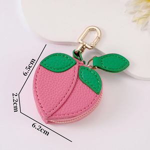 Mini Cute Fruit Shaped Coin Purse Ladies Storage Bag Keychain Wallet Pendant Fashion Jewelry Organizer Bag Charm for Women - Product Image 2
