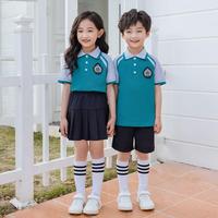 Uniforme scolaire coréen pour filles, avec logo brodé et design mignon, idéal pour la maternelle