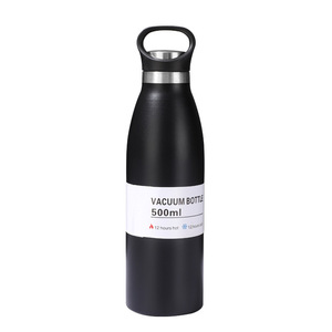 silverjet Vacuum Bottle 500ml Stainless Steel Thermal Insulation Keep <b>Hot</b> <b>Cold</b> Portable Handle Outdoor Use - Product Image 1