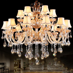 Châu Âu Sang Trọng Đèn Chùm Pha Lê Biệt Thự Phòng Khách Sạn Sảnh Treo Đèn Rượu Sâm Banh Đám Cưới Ánh Sáng Mặt Dây Chuyền - Product Image 2