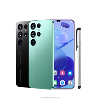 Teléfono Inteligente para Juegos S23 Ultra 5G en Oferta, Pantalla LED de 6.8 Pulgadas, 16 GB + 512 GB, 108 MP, Cuatro Núcleos, 60 Hz, 6800 mAh, Doble SIM, Desbloqueado, Francés
