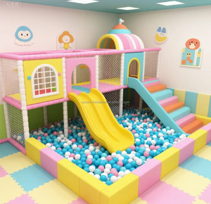 Marco de escalada suave para juegos de interior de nuevo diseño con rampa de escalada para juegos de niños en casa o parque de atracciones - Product Image 3