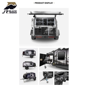 Camping al aire libre pequeño pop up Camper caravana 4 remolque Camper Hous - Product Image 3