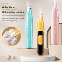 Tondeuse électrique rechargeable pour poils d'animaux avec lame élargie de 18 mm en ABS, lumière LED intégrée, exclusive