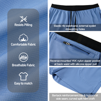 Shorts de compression 2 en 1 à séchage rapide, extensibles, en fibre de polyester, pour hommes, logo personnalisé