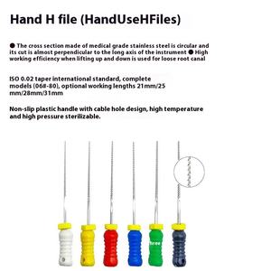 Instruments endodontiques manuels en acier inoxydable de 21 mm, 25 mm, 31 mm, certifiés CE, consommables dentaires, outils dentaires, odontologie - Product Image 5