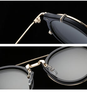 2024 nueva moda vintage retro lentes de <span class=keywords><strong>sol</strong></span> Steampunk <span class=keywords><strong>clip</strong></span> de metal redondo en moda mujeres hombres sombras gafas de <span class=keywords><strong>sol</strong></span> 2023 - Product Image 6